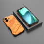 Odolný ochranný kryt so stojanom pre iPhone 17 - oranžový