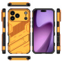 Odolný ochranný kryt so stojanom pre iPhone 17 Pro - oranžový