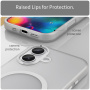 Matný priesvitný kryt s MagSafe pre iPhone 17 - biely