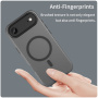 Matný priesvitný kryt s MagSafe pre iPhone Air - sivý