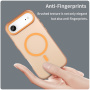 Matný priesvitný kryt s MagSafe pre iPhone Air - oranžový