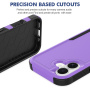 Super odolný kryt pre iPhone 17 - fialový