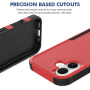 Super odolný kryt pre iPhone 17 - červený
