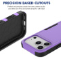 Super odolný kryt pre iPhone 17 Pro - fialový