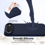 Silikónový kryt s MagSafe pre iPhone Air - tmavo modrý