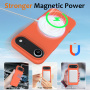 Silikónový kryt s MagSafe pre iPhone Air - oranžový