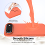 Silikónový kryt s MagSafe pre iPhone Air - oranžový