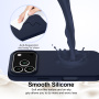 Silikónový kryt s MagSafe pre iPhone 17 Pro - tmavomodrý