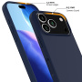 Silikónový kryt s MagSafe pre iPhone 17 Pro - tmavomodrý