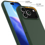 Silikónový kryt s MagSafe pre iPhone 17 Pro Max - tmavo zelený