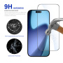Rurihai tvrdené 2.5D sklo s čiernym rámčekom pre iPhone 17