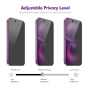 ENKAY tvrdené 2.5D Anti-Spy sklo s čiernym rámčekom pre iPhone Air