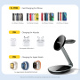 ESSAGER OJD-102 3v1 magnetický bezdrôtový stojan pre iPhone / Apple Watch / AirPods - 15W - čierny