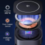 UGREEN Qi2 2v1 skladací magnetický bezdrôtový stojan pre iPhone / AirPods - 15W - tmavo šedý