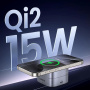 UGREEN Qi2 2v1 skladací magnetický bezdrôtový stojan pre iPhone / AirPods - 15W - tmavo šedý