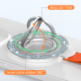 Trblietavý magnetický MagSafe otočný 360° stojan pre iPhone - ružovozlatý