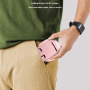 Otočný polohovateľný stojan pre iPhone - pastelovo ružový