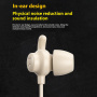 WEKOME YB07 slúchadlá s konektorom USB-C - čierna