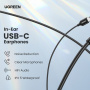 UGREEN EP103 slúchadlá s konektorom USB-C - čierna