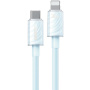 WEKOME WDC-73 nabíjací a dátový kábel - USB-C na Lightning - 1,2 m - modrý