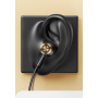 USAMS US-SJ482 slúchadlá s konektorom USB-C - čiernozelená