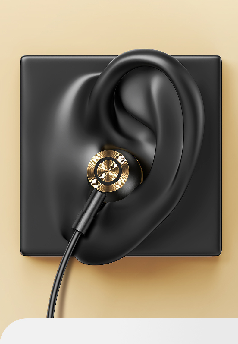 USAMS US-SJ482 slúchadlá s konektorom USB-C - čiernozelená