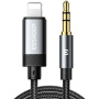 ESSAGER ES-YP22 audio kábel - 3,5 mm jack na Lightning - 1 m - čierny