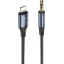 Yesido YAU35 audio kábel - 3,5 mm jack na Lightning - 1 m - čierny