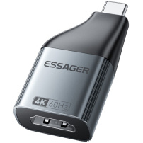ESSAGER ES-OTG22 video redukcia - HDMI na USB-C - tmavo šedá
