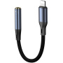 Yesido YAU37 audio redukcia - 3,5 mm jack na Lightning - čierna