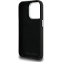 Karl Lagerfeld Grained K&CH Heads kryt pre iPhone 15 Pro - čierny