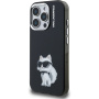 Karl Lagerfeld IML Aquarelle Choupette kryt pre iPhone 15 Pro - čierny