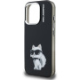 Karl Lagerfeld IML Aquarelle Choupette kryt pre iPhone 15 Pro - čierny