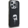 Karl Lagerfeld IML Aquarelle Karl kryt pre iPhone 15 Pro - čierny