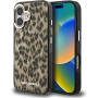 Karl Lagerfeld IML Leopard kryt s MagSafe pre iPhone 16 - hnedý
