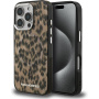 Karl Lagerfeld IML Leopard kryt s MagSafe pre iPhone 16 Pro Max - hnedý