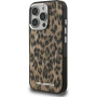 Karl Lagerfeld IML Leopard kryt s MagSafe pre iPhone 16 Pro Max - hnedý