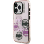 Karl Lagerfeld IML Multi K&CH Heads kryt pre iPhone 15 Pro Max - ružový