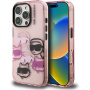 Karl Lagerfeld IML Multi K&CH Heads kryt pre iPhone 16 Pro Max - ružový