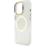 Guess IML Gold Outline kryt s výklopným stojanom a MagSafe pre iPhone 16 Pro Max - číry