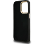 Guess 4G Metal Logo kryt s výklopným stojanom pre iPhone 15 Pro Max - sivý