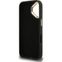 Guess 4G Metal Logo kryt s výklopným stojanom pre iPhone 16 - sivý