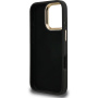 Guess 4G Metal Logo kryt s výklopným stojanom pre iPhone 16 Pro Max - sivý