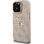 Guess 4G Metal Logo kryt s výklopným stojanom pre iPhone 16 Pro - ružový