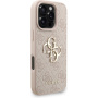 Guess 4G Metal Logo Strap kryt s pútkom pre iPhone 16 Pro Max - ružový