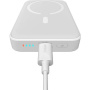 Baseus Mini bezdrôtová MagSafe powerbanka s portom USB-C - 10 000 mAh - biela