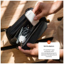 FIXED Slim Traveller GaN univerzálny cestovný adaptér s portami 2x USB-C a zástrčkami - 45W - biely