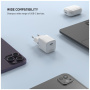 FIXED Mini GaN nabíjací adaptér s portom USB-C - 30W - biely