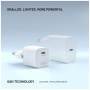 FIXED Mini GaN nabíjací adaptér s portom USB-C - 30W - biely