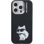 Karl Lagerfeld IML Aquarelle Choupette kryt pre iPhone 15 Pro Max - čierny